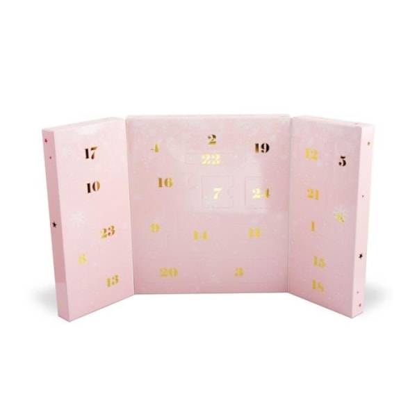 Adventskalender Skönhet - GLOSS - Ros Nostalgia - 24 st - Komplett smink - Perfekt present Rosa