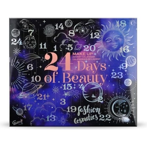 Adventskalender Skönhet - GLOSS - Upptäcktslåda 24 st - Flerfärgad - Komplett smink Flerfärgad