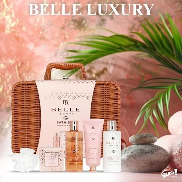 Badekar - BELLE - Luksus i Amber - 5 dele - Duschgel 210ml - Kropslotion 210ml