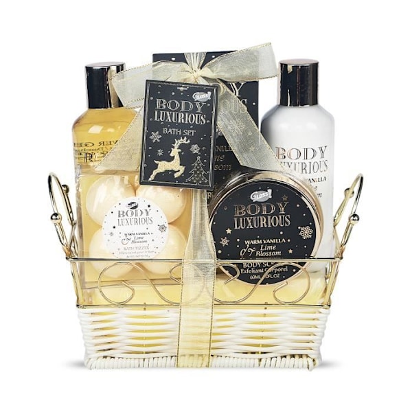 Badbox - Body Luxurious Gold - Duschgel 160 ml - Bodylotion 160 ml - Exfolierande 60 ml GULD