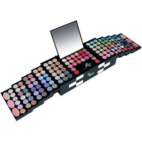 Gaveæske Makeup - GLOSS - Vandfald Palette - 120 Øjenskygger - 22 Læbebalmer - 6 Blushes
