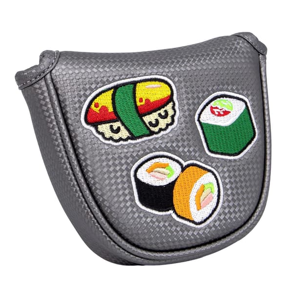 1/2/3/5 Golf Mallet Putter Hoveddæksel Til Golfkølle Grå putterdæksel Gray putter cover 1Set