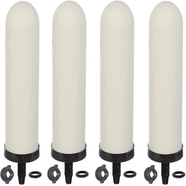 4-pack Ersättningskeramiska vattenfilter för vattenfiltreringssystem