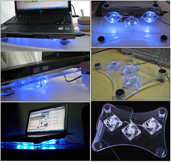 Kølepude til Laptop, Ps5, Ps4, Xbox X, Xbox One Transparent