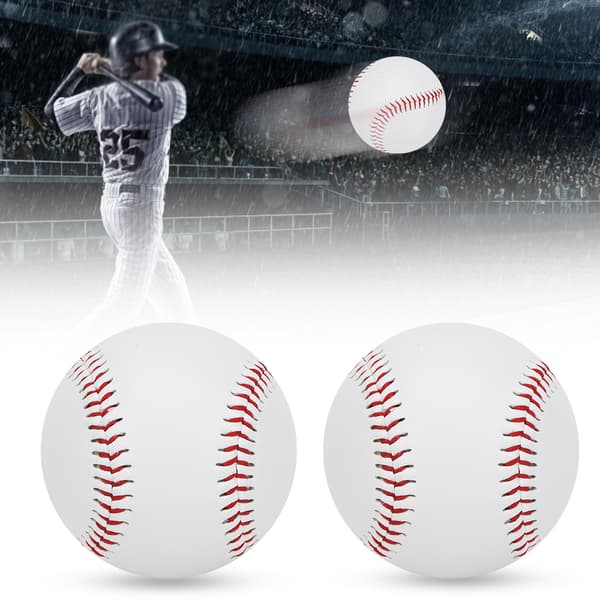 2 stk PU Elastisk Blød Fyldning Træning Holdbar Baseball Batting Trænings Softball Legering Bat HitSoft Baseball