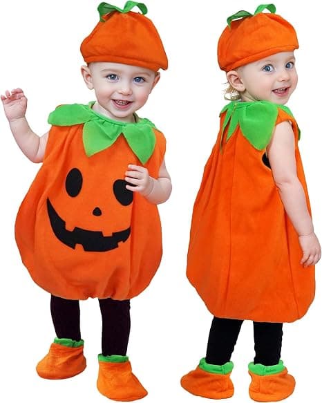 Halloween græskar kostume, fest rollespilskostume 120cm
