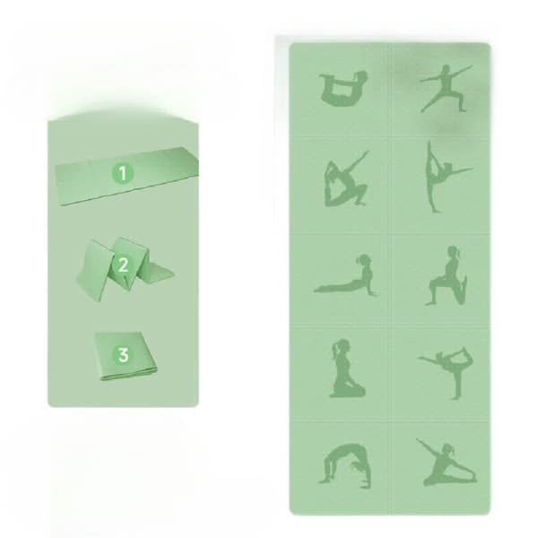 Vikbar TPE yogamatta 183 x 61 x 0,6 cm