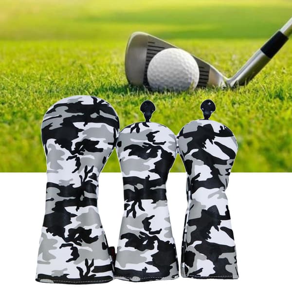 Golf Tre Hodebeskytter Sett Stilig Driver Fairway Køllehode 3 pcs No 1/3/5