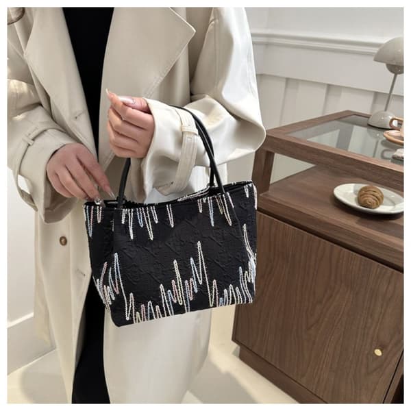 Skuldertaske Shoppingtaske SORT black