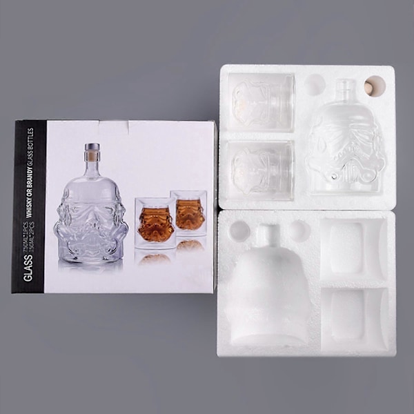Personlig Karaff Star Wars Soldat med 2 Glas för Whiskey white A