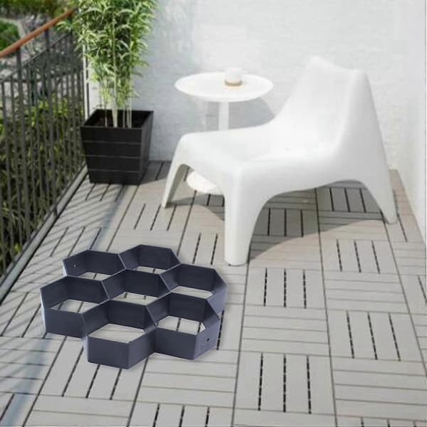3x DIY Have Stenforme til Stier, Betonforme, Genanvendelige Forme til Stier, Haveplast