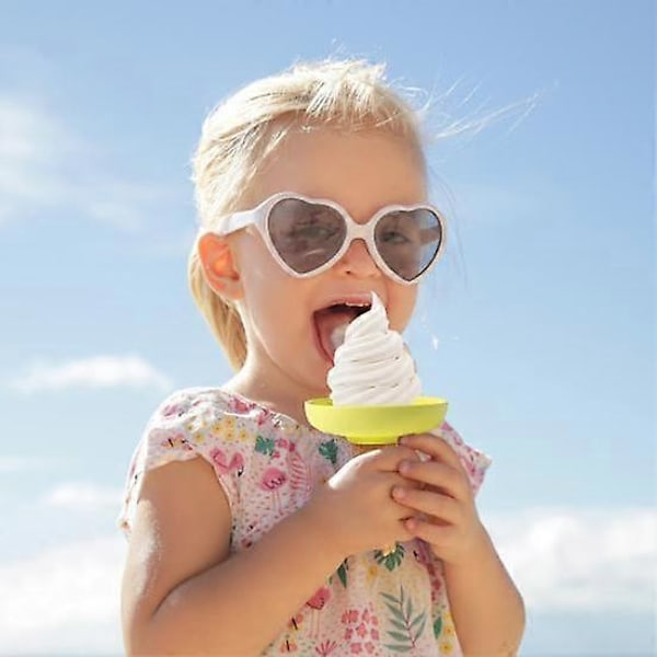 4 st Glasshållare för Barn Droppskydd Silikon Popsicle Hållare Luktfri Lätt att Rengöra Smältande Glasskydd för Hem Kök Utomhus