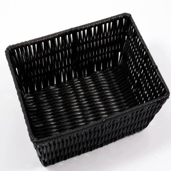 Brödkorg Korg svart flätad 19x26 cm Svart black
