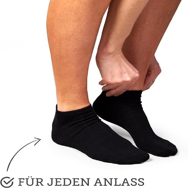 12 par bomullssokker, unisex
