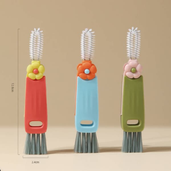 3-in-1 pullon kannen rakojen puhdistusharja, monitoiminen kupin pillin puhdistusharja 3-piece set