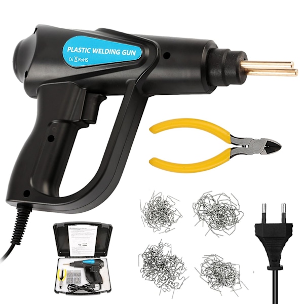 70W Varmhäftare Plastsvetsmaskin Bil Stötfångare Reparationssats Tång 4 Vågklammer Svetsreparationsmaskin Svetsmaskinpistol Reparation - Perfekt
