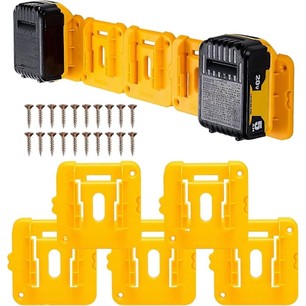 10-pack Batterihållare för Dewalt 20V 60V Batteridocka Hållare Passar för DCB200 DCB203 DCB205 DCB206 Batterier