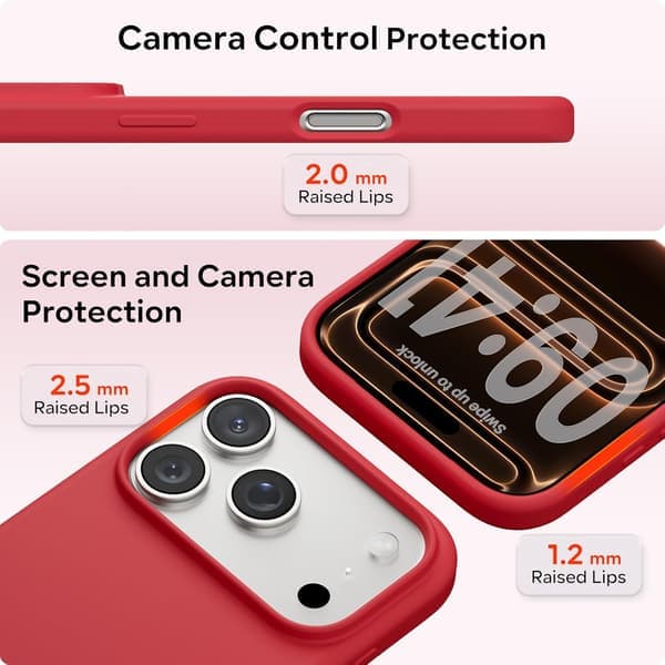 17 Pro Max Flytende Silikon Støtsikkert Deksel Kompatibel med 17 Pro Max Mykt Deksel Full Beskyttelse (Lys Grå) Lys Grå iPhone 17 Pro Max Lys grå iPhone 17 Pro Max Light grey