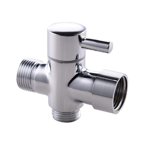 3-tie T-liitin sulkuventtiilillä kylpyhuoneeseen 191
