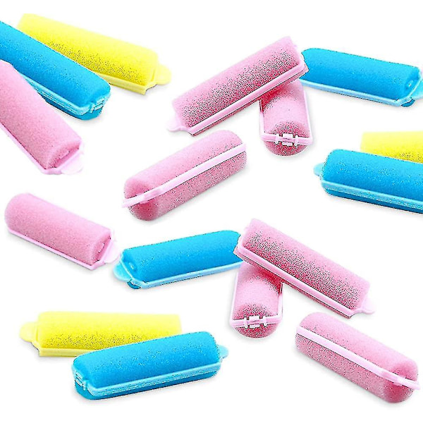 36 Stycken Skumsvamp Hårrullar, Mjuka Locktänger För Kort Hår, Mini Roller Curl