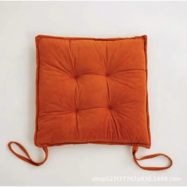 Sittdyna med fästremmar, stolsdyna, 45 x 45 x 4 cm Red