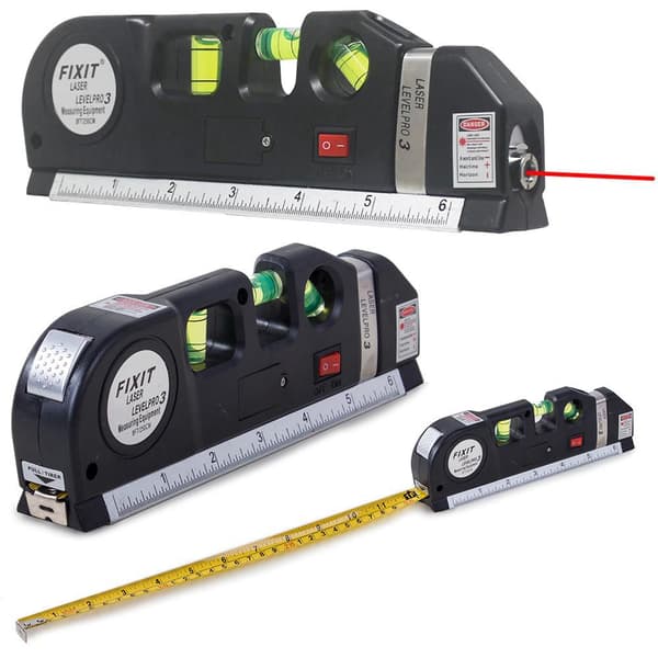 kompatibel Fixit Laser Level Pro 3 - Lasermåler Svart black