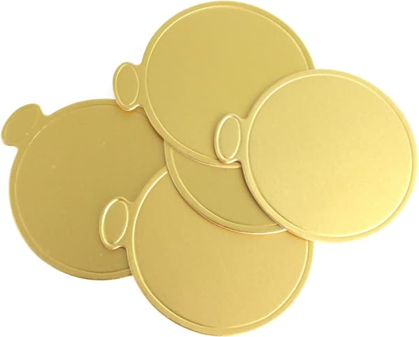 100 st/set Triangulära Mousse Tårtunderlägg Pappersmugg Tårta Dessertbricka Displayställ Bröllopsfödelsedag Tårtbakelse Dekorationskit (Rund)