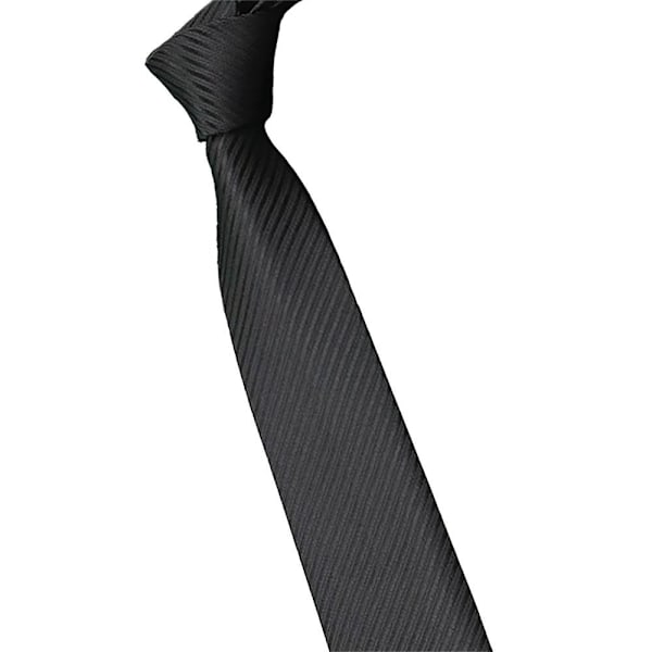 Stilren slips med diskret struktur - Flera färger Black Svart