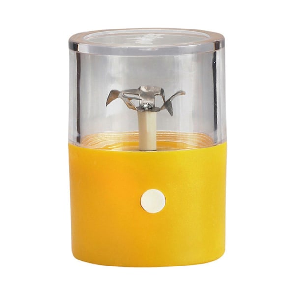 Elektrisk Kvarn Mini Kryddkvarn USB Uppladdningsbar Torr Örtkvarn Lätt att Bära för Kök Hem Yellow