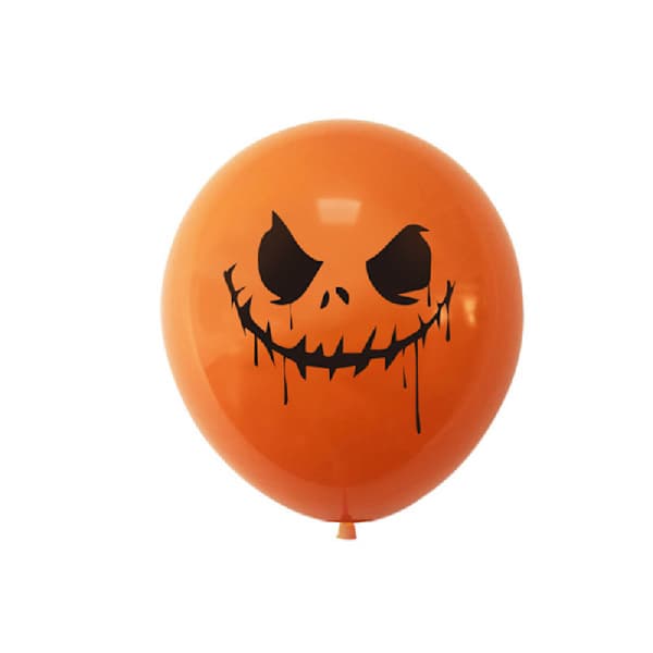 Halloween dekorationssæt, 36 Halloween balloner, sorte, hvide og orange balloner