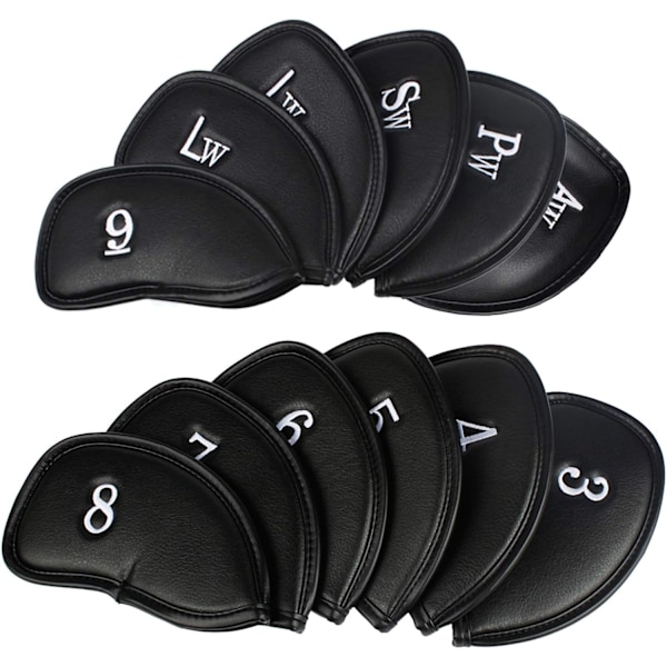 12x Golfklubbskydd i Syntetiskt Läder MT/PU B