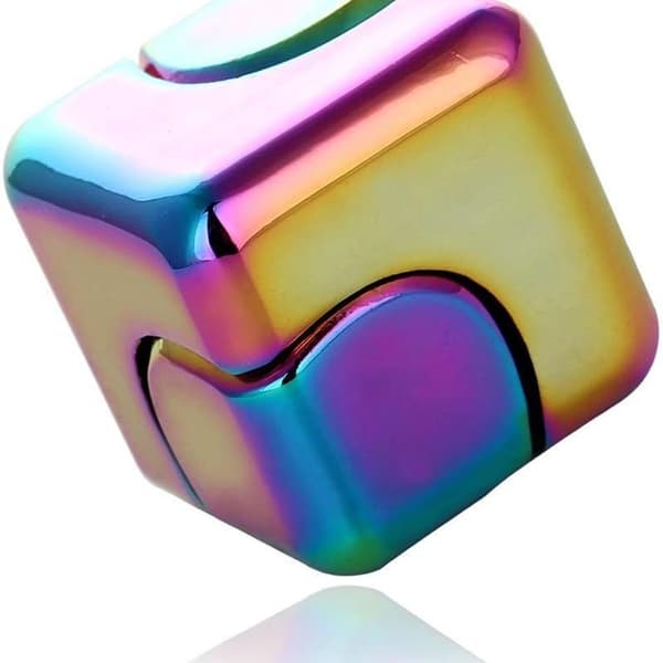 Metalltryck Anti-ångest Magic Dice Toy Dekompression Toy Spiral Magic KLB