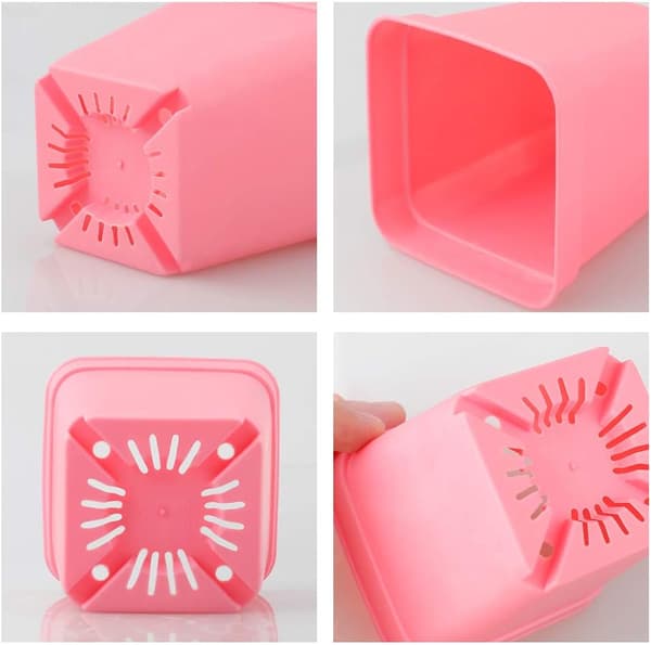 24 plastpotter, 7x7cm, for sukkulenter og små potter