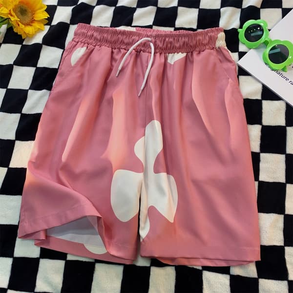 Badeshorts til mænd med hurtigtørrende strandshorts, lyserød Pink M