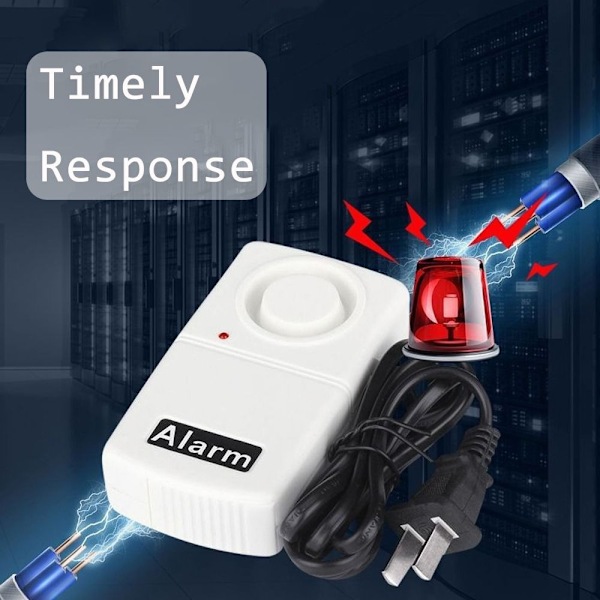 Strömavbrottslarm Automatisk Alarm Strömavbrottssiren White