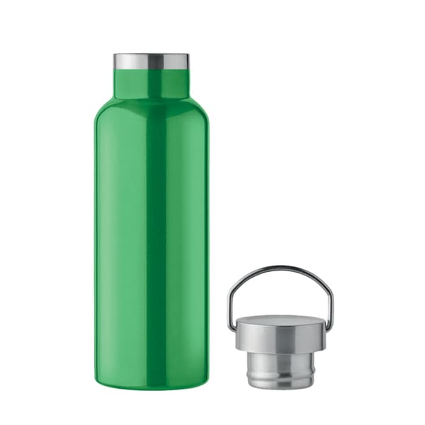 Kaksiseinäinen 500 ml pullo, yksi koko, vihreä Gr Green One Size
