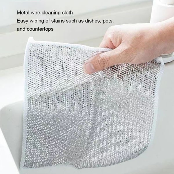 20x Grå Multifunktionella Disktrasor i Metalltråd Premium Nylon