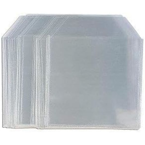 100-pack CD DVD-fodral i genomskinlig plast förvaringshållare