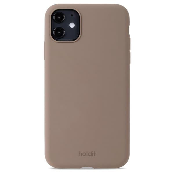 held iPhone 11/XR Mobilskal Silikon Mockabrun 50