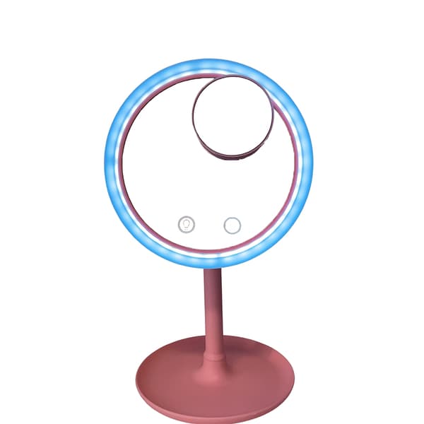 Makeupspejl med LED-lys og ventilator Vit white