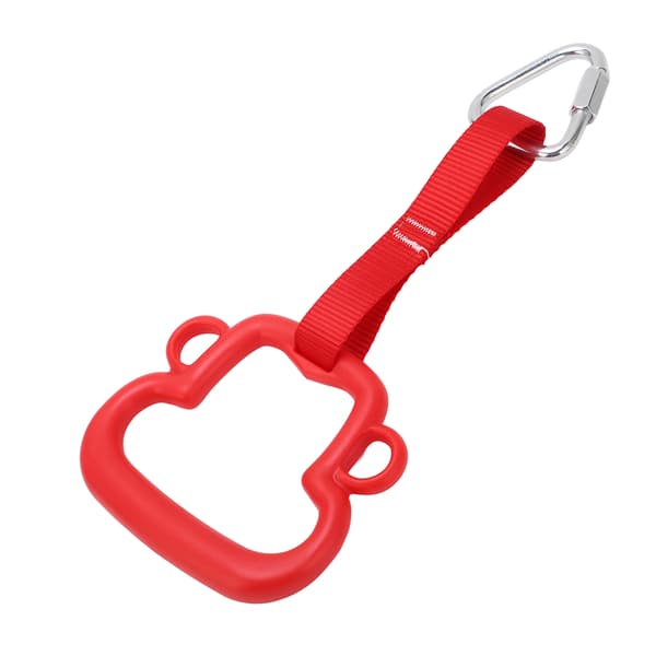 Gymnastikkringer for barn ABS Monkey Style Pull Up Ring med hengestropp Utendørs klatreutstyr for barn Rød