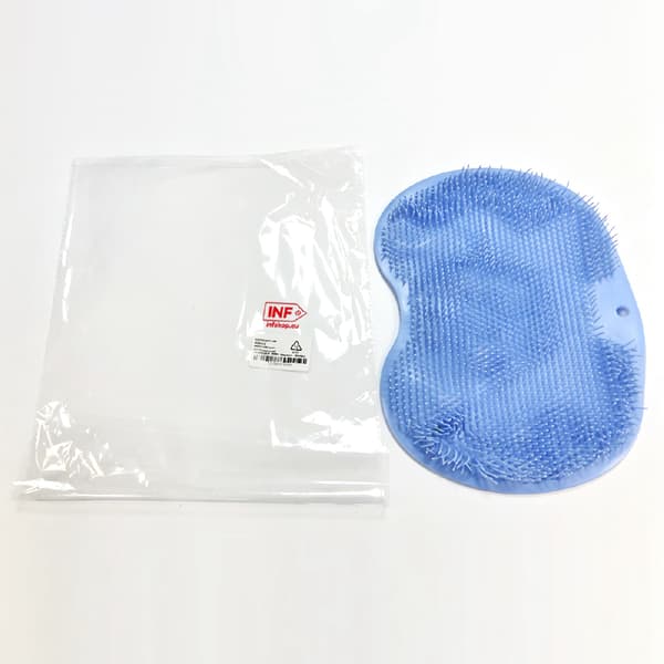 Fotskrubbmatta med halkfria sugkoppar Blå Blue 142