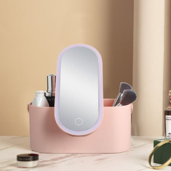 360° roterbar USB multifunktionell sminkbox