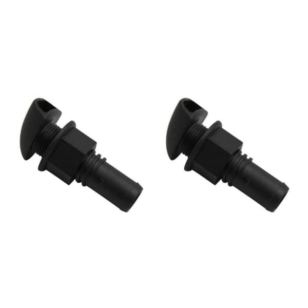 1/2/3/5 Støbt sort nylon brændstoftankventil til 5/8 slange. 2Set