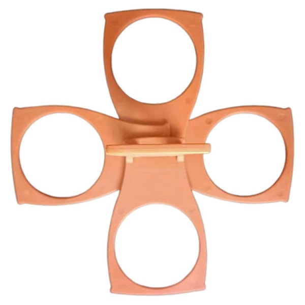 Hopfällbar Mugghållare/Bärbricka Takeout Kaffe Dryck Öl Dryckeshållare för 3/4 Muggar Orange 1pc