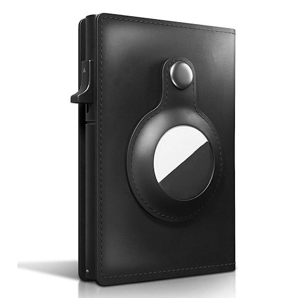 Exklusiv Korthållare C4U Design RFID & NFC Skydd Plånbok Pop-up Svart Black one size