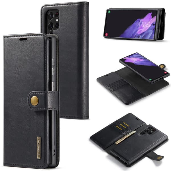 2-i-1 Magnetpung Samsung Galaxy S25 Ultra Sort