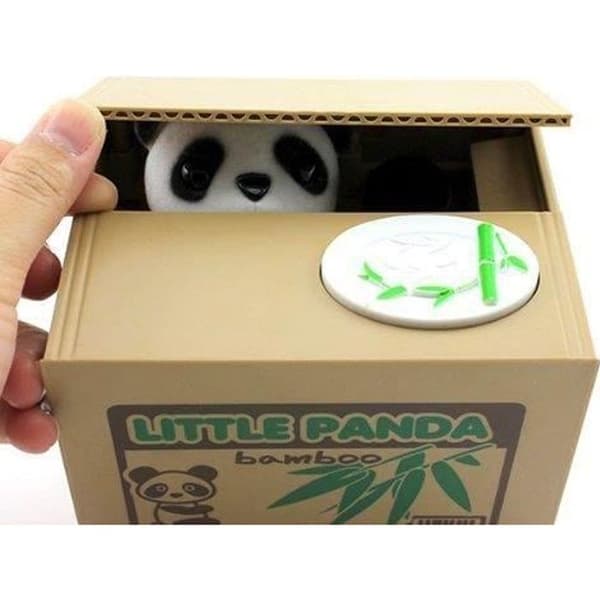 Panda sparegris - Til børn - 15 x 12,5 x 12,6 cm