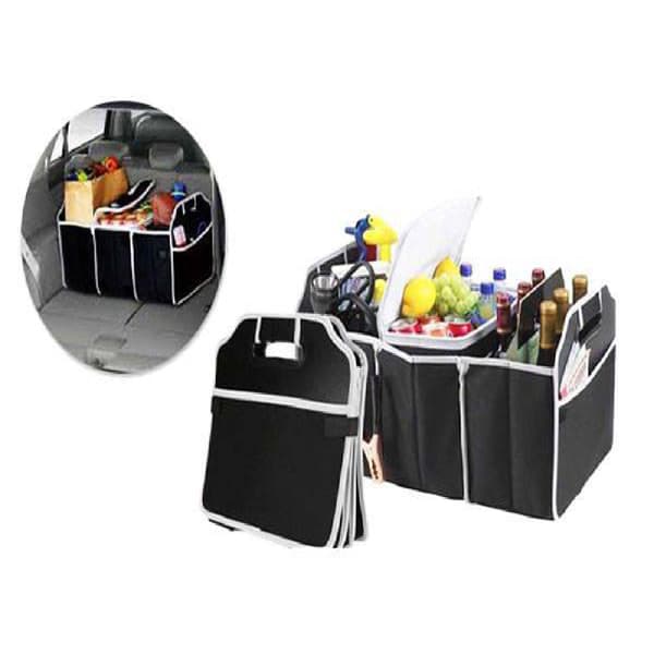 Oppbevaring / Sammenleggbar Organizer for Bil - Camping Organizer Svart black