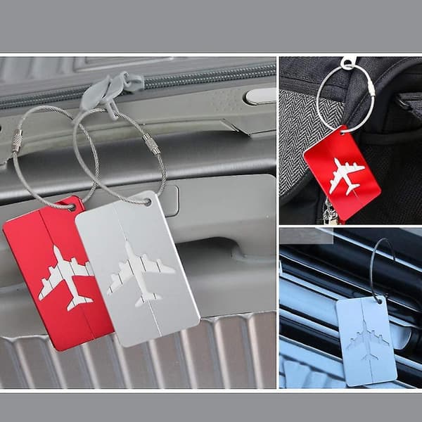 6 stk bagasjemerker Bagasjemerker med navnelapper Adresselapper